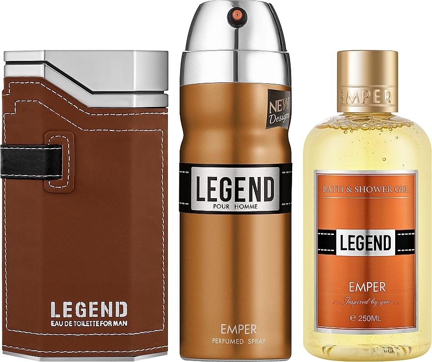 Emper Legend - Набір (edt/100ml + deo/200ml + sh/gel/250ml) — фото N2