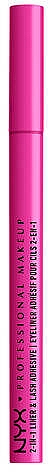 Подводка для глаз и клей для ресниц 2 в 1 - NYX Professional Makeup Jumbo Lash! 2-in-1 Liner & Lash Adhesive — фото N2