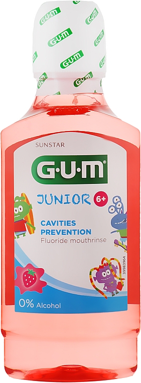 Ополіскувач для порожнини рота для дітей зі смаком полуниці - G.U.M Junior — фото N3