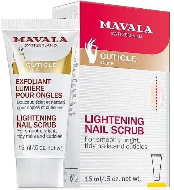 Маска-скраб для ногтей и кутикулы - Mavala Cuticle Care Lightening Nail Scrub — фото N1