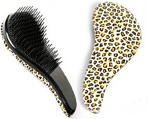 Щітка для волосся, жовтий леопард - Detangler Hair Brush Yellow Leopard — фото N1