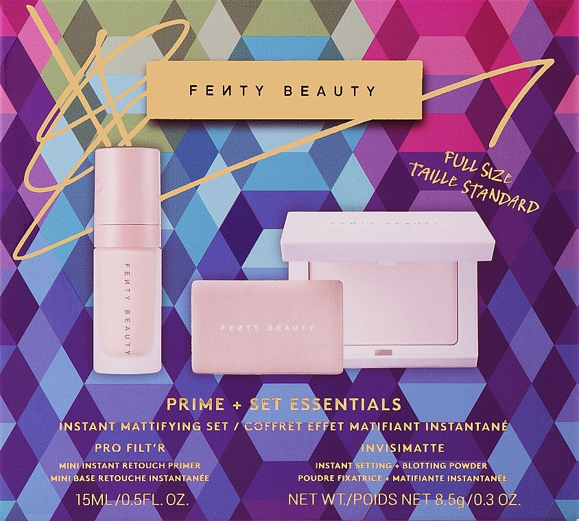 Набір - Fenty Beauty Prime + Set Essentials (primer/15ml + powder/8.5g) — фото N1