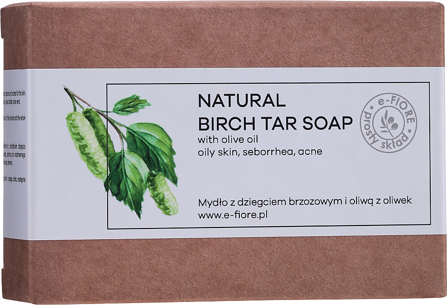 Натуральное мыло дегтярное - E-Fiore Tar Soap — фото N5