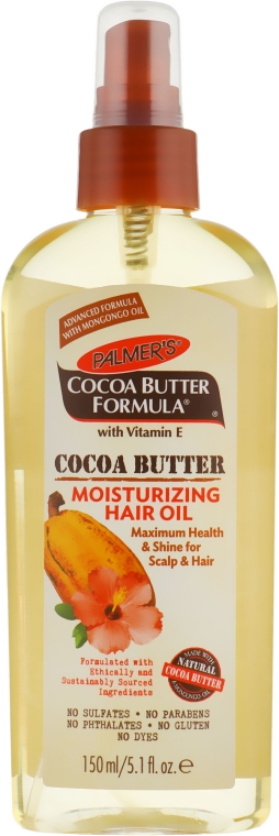 Зволожувальна олія для волосся - Palmer's Сосоа Butter Formula Moisturizing Hair Oil