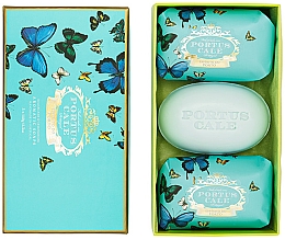 Духи, Парфюмерия, косметика Набор мыла в упаковке - Portus Cale Butterflies Soap Set (soap/3x150g)