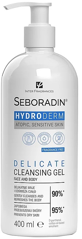 Гель для лица и тела - Seboradin Hydroderm Delicate Cleansing Gel — фото N1
