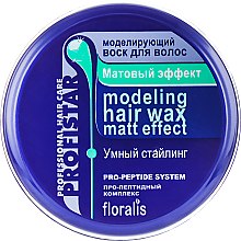 Парфумерія, косметика Моделювальний віск для волосся "Матовий ефект" - Floralis Profistar Modeling Hair Wax