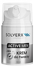 Парфумерія, косметика Охолоджувальний крем для обличчя для чоловіків - Solverx Active Men