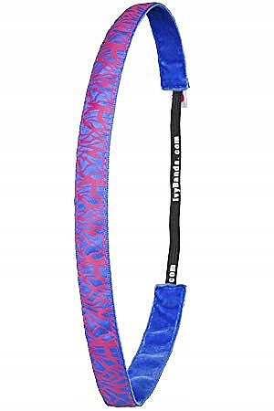 Повязка на голову, неоновая синяя с розовым - Ivybands Neon Pink Super Thin Hair Band