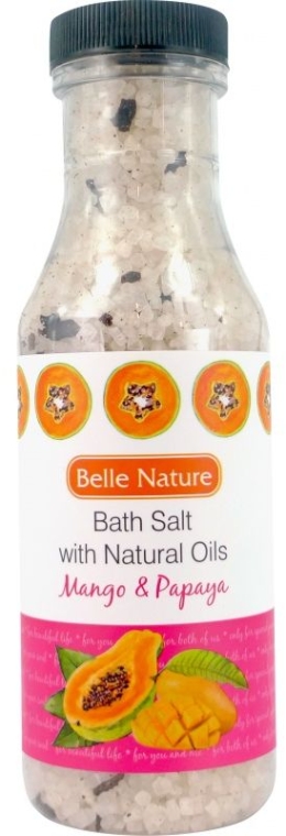 Сіль для ванни "Манго і папая" - Belle Nature Bath Salt — фото N1