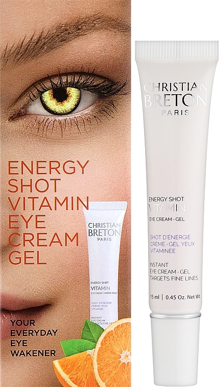 Енергетичний крем-гель для шкіри навколо очей - Christian Breton Eye Priority Energy Shot Vitamin Eye Cream — фото N2