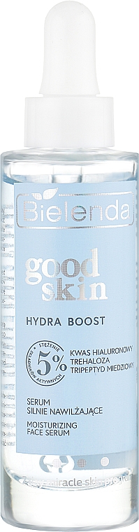 Зволожувальна сироватка для обличчя з гіалуроновою кислотою - Bielenda Good Skin Hydra Boost Moisturizing Face Serum