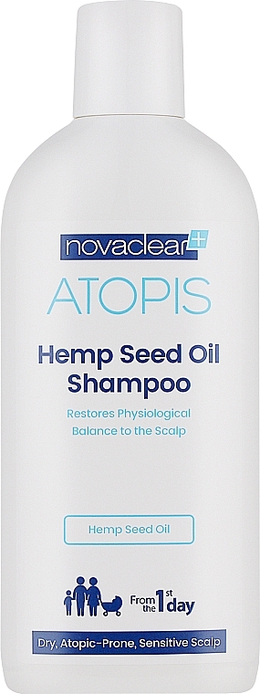 Шампунь с органическим маслом конопли - Novaclear Atopis Hemp Seed Oil Shampoo — фото N1
