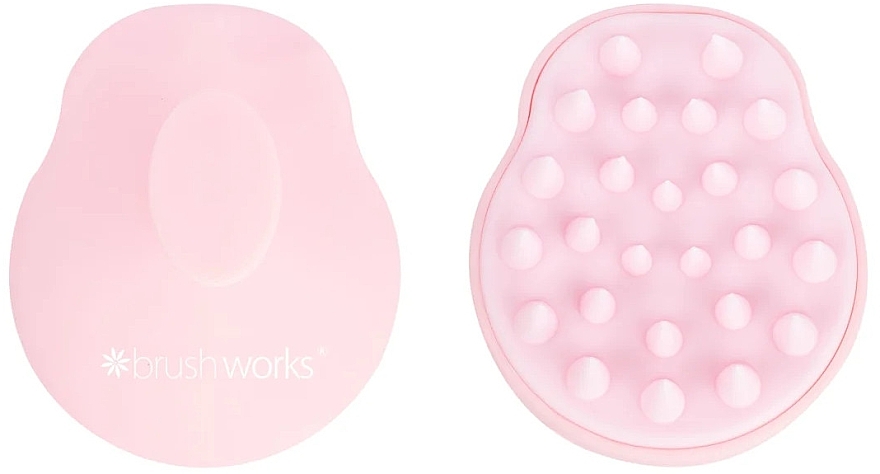 Массажная щетка для шампуня, розовая - Brushworks Shampoo Massage Brush  — фото N2