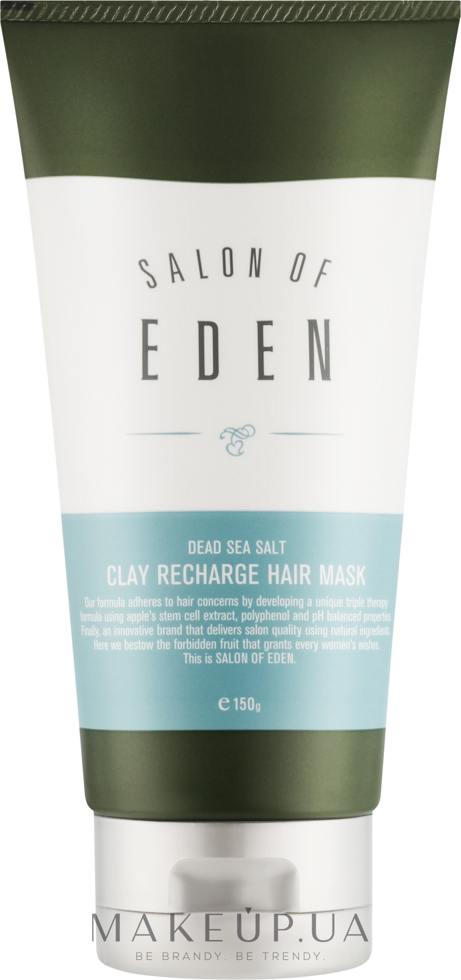 Маска для волосся із сіллю Мертвого моря - Salon Of Eden Clay Recharge Hair Mask — фото 150g