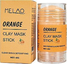 Духи, Парфюмерия, косметика Маска-стик для лица "Orange" - Melao Orange Clay Mask Stick