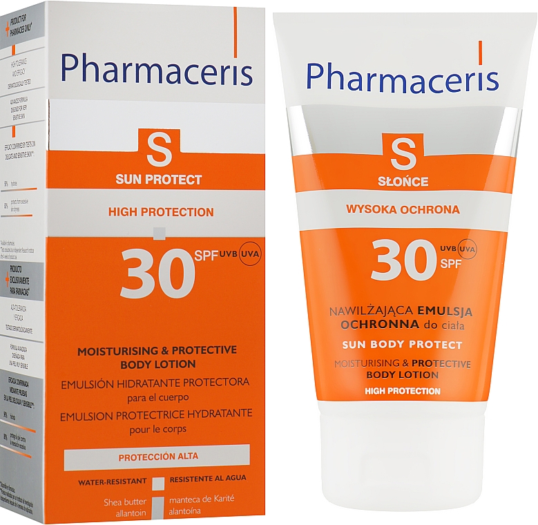 Увлажняющая солнцезащитная эмульсия для тела - Pharmaceris S Sun Body Protective Sun Lotion for the Body SPF 30 — фото N2