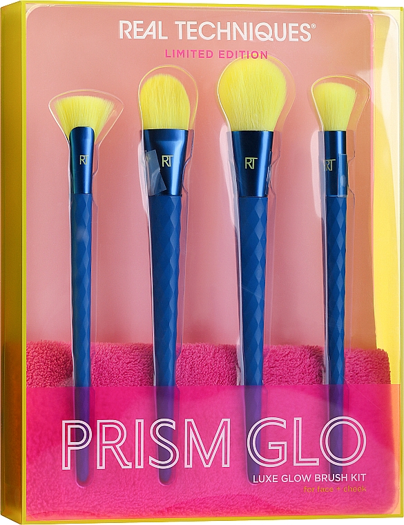 Набір пензликів для макіяжу - Real Techniques Prism Glo Face Brush Set Luxe Glow — фото N1