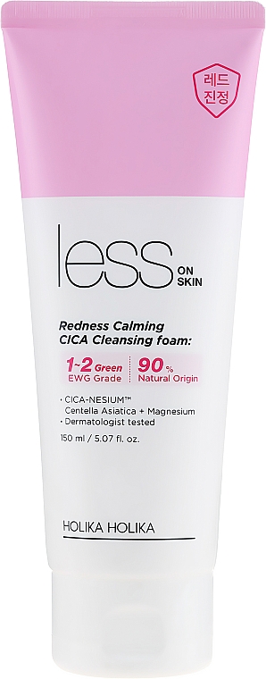 Пінка для вмивання - Holika Holika Less On Skin Redness Calming CICA Cleansing Foam — фото N1