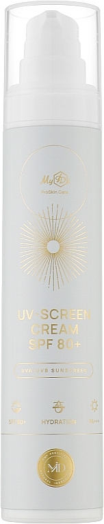 Сонцезахисний крем SPF 80+ - MyIDi UV-Screen Cream SPF 80+ — фото N1
