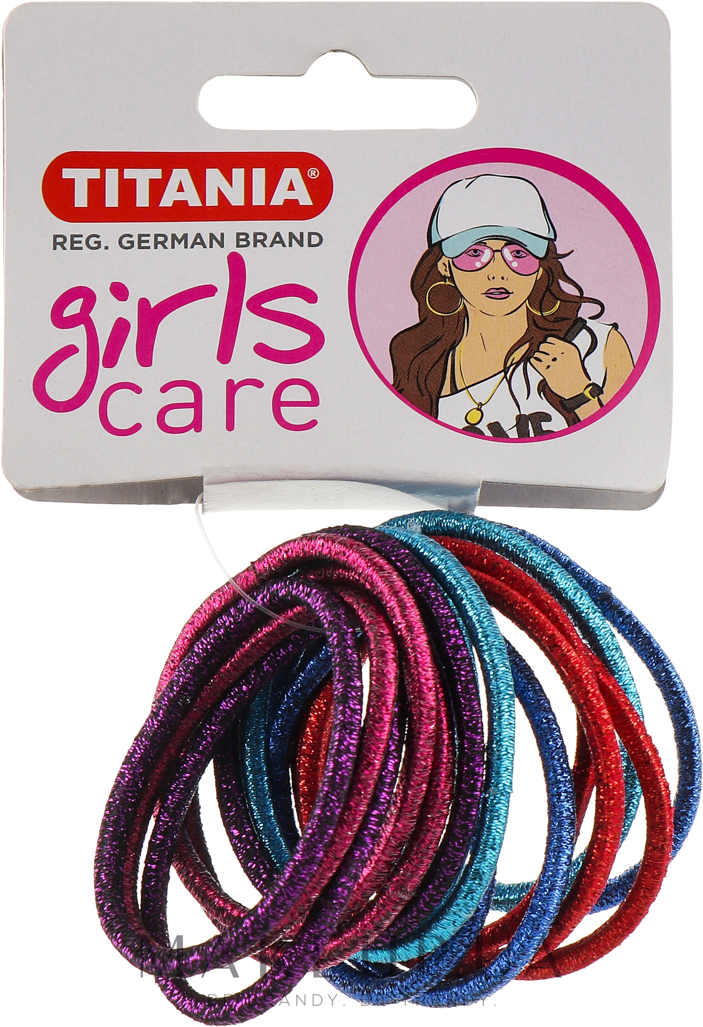 Резинки для волос, 15шт, разноцветные - Titania Girls Care — фото 15шт