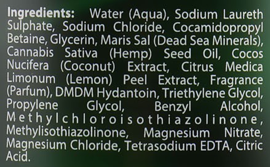 Гель для душу з екстрактом конопель, кокоса і лайма - Dead Sea Collection Hemp & Coconut Lime Body Wash — фото N3