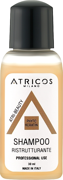 Шампунь з фітокератином для реструктуризації волосся - Atricos Restructuring Shampoo (міні) — фото N1
