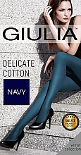 Колготки "Delicate Cotton" 150 Den, Navy - Giulia — фото N1