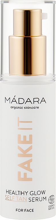 Сироватка-автозасмага для обличчя - Madara Cosmetics Fake It Healthy Glow Self Tan Serum — фото N1