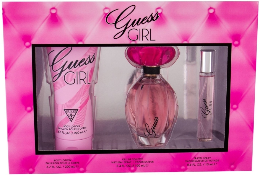 Guess Girl - Набор (edt/100ml + b/lot/200 + edt/15ml)