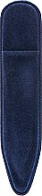Пилочка хрустальная в чехле из кожи 99-902, 90мм, синяя - SPL — фото N2