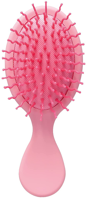 Щітка масажна, 14 см, рожева - Titania Synthetic Brush Pastell — фото N1