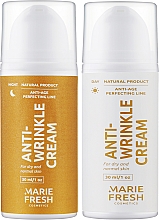 Набір денний+нічний крем проти зморщок для сухої та нормальної шкіри - Marie Fresh Cosmetics Shower Anti Wrinkle Set (f/cr/2x30ml) — фото N6