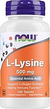 Парфумерія, косметика Амінокислота "L-лізин", 500 мг - Now Foods L-Lysine Tablets