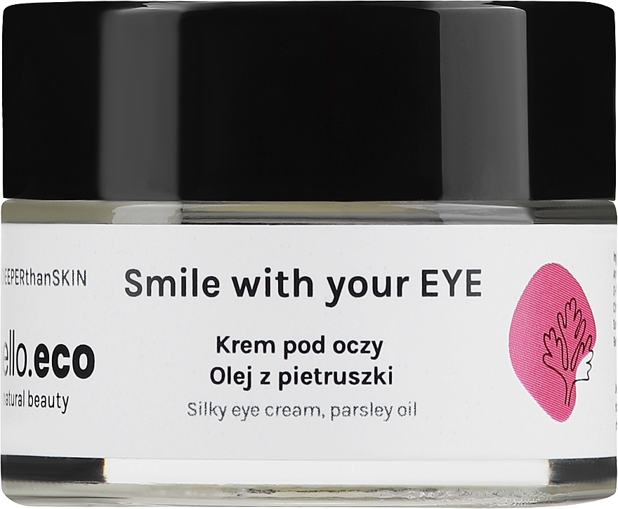 Крем для шкіри навколо очей "Петрушка і абрикоса" - Hello Eco Parsley-Apricot Eye Cream — фото N1