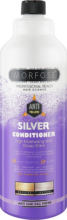 Кондиціонер для волосся - Morfose Anti Yellow Silver Hair Conditioner — фото N1