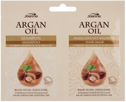 Парфумерія, косметика Набір - Joanna Argan Oil (shm/10ml + mask/10g) (акція)