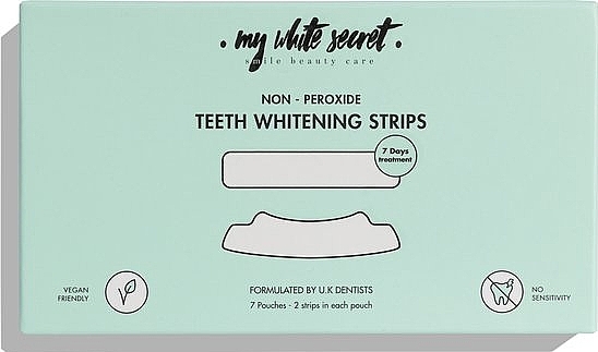 Отбеливающие полоски - My White Secret Non Peroxide Teeth Whitening Strips — фото N2