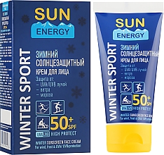 Духи, Парфюмерия, косметика Зимний солнцезащитный крем для лица - Sun Energy Sunscreen Face Cream SPF 50+ 