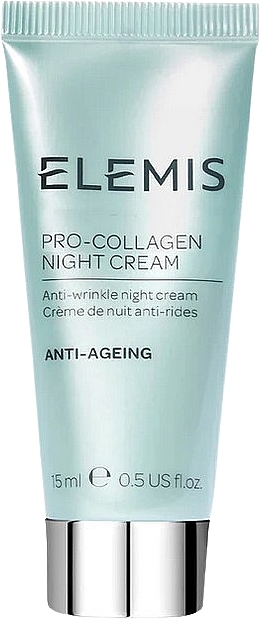 Нічний зволожувальний крем-гель для обличчя з колагеном - Elemis Pro-Collagen Night Cream (міні) — фото N1