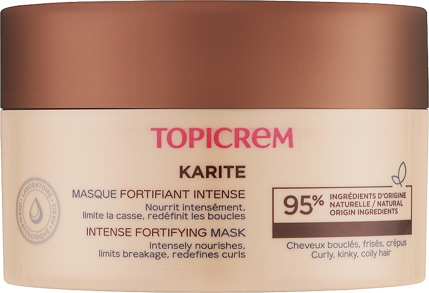 Интенсивная укрепляющая маска для волос с маслом ши - Topicrem Karite Intense Fortifying Mask — фото N1