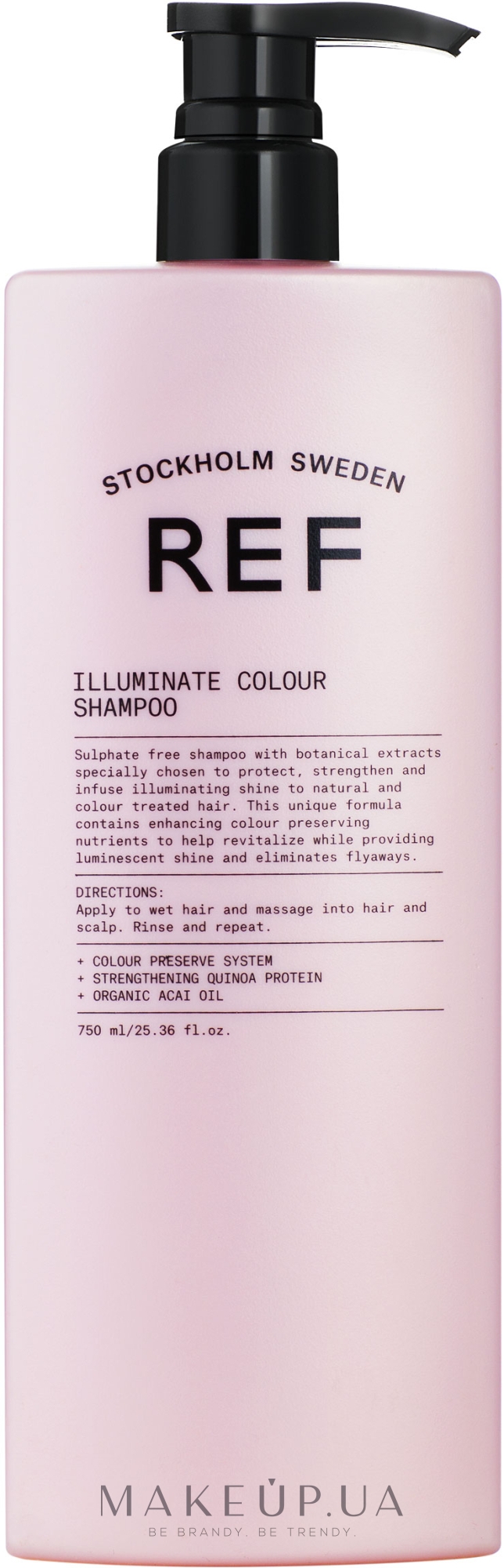 Шампунь для блиску фарбованого волосся pH 5.5 - REF Illuminate Colour Shampoo — фото 750ml