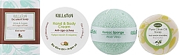 Набір, арганова олія - Kalliston Gift Box (cr/75ml + soap/100g + soap/85g + sponge/1pc) — фото N2