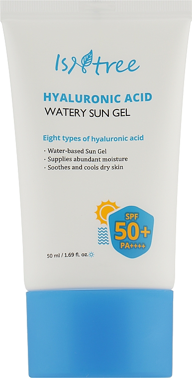 Гель солнцезащитный увлажняющий - Isntree Hyaluronic Acid Watery Sun Gel SPF 50+ PA++++