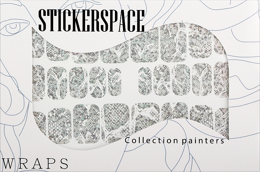 Дизайнерские наклейки для ногтей "Flicker" - StickersSpace — фото N1