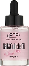 Масло по уходу за ногтями и кутикулой с ароматом розы - PNB Nail & Cuticle Oil Rose — фото N2