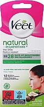 Воскові смужки для обличчя з маслом ши - Veet Natural Inspirations Wax Strips — фото N1