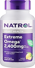 Духи, Парфюмерия, косметика Омега-жиры, 2400мг со вкусом лимона - Natrol Omega Extreme Heart Health