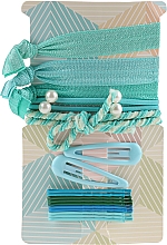 Набор аксессуаров для волос, сине-зеленый - Avon — фото N1
