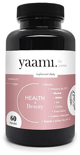 Диетическая добавка для женщин "Красота и Здоровье" - Lullalove Yaami For Women Beauty & Health — фото N1